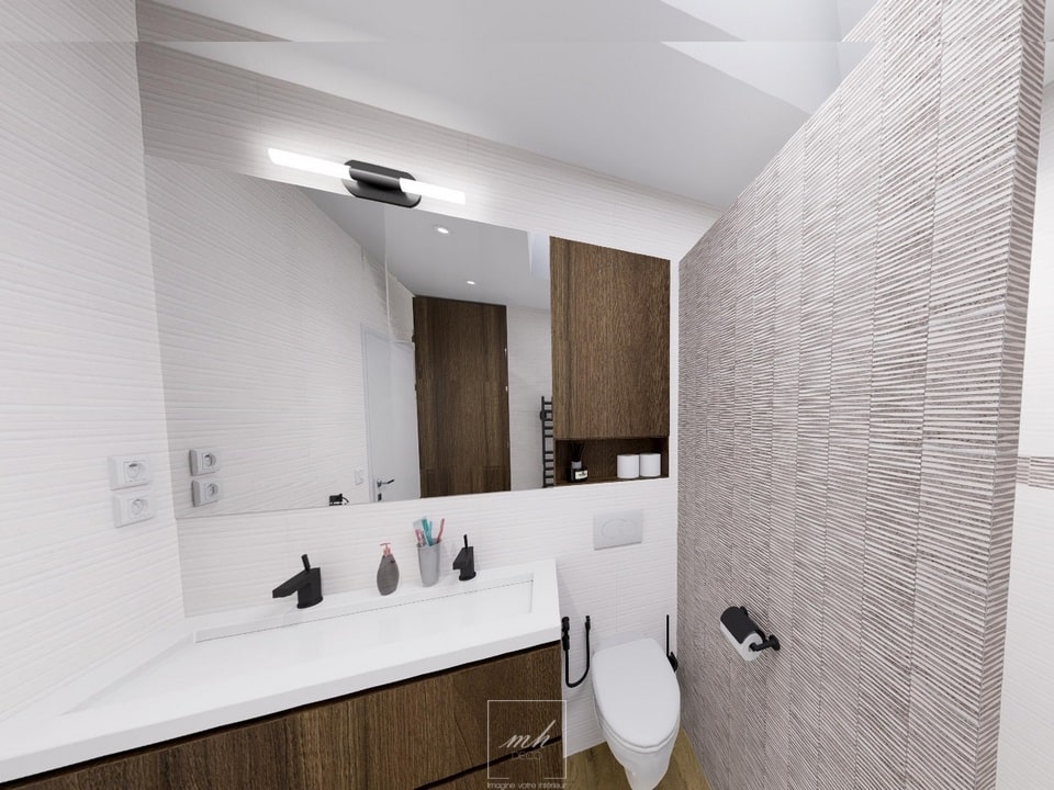 Rénovation d'une salle de bains à Noisy-le-Grand par MH DECO